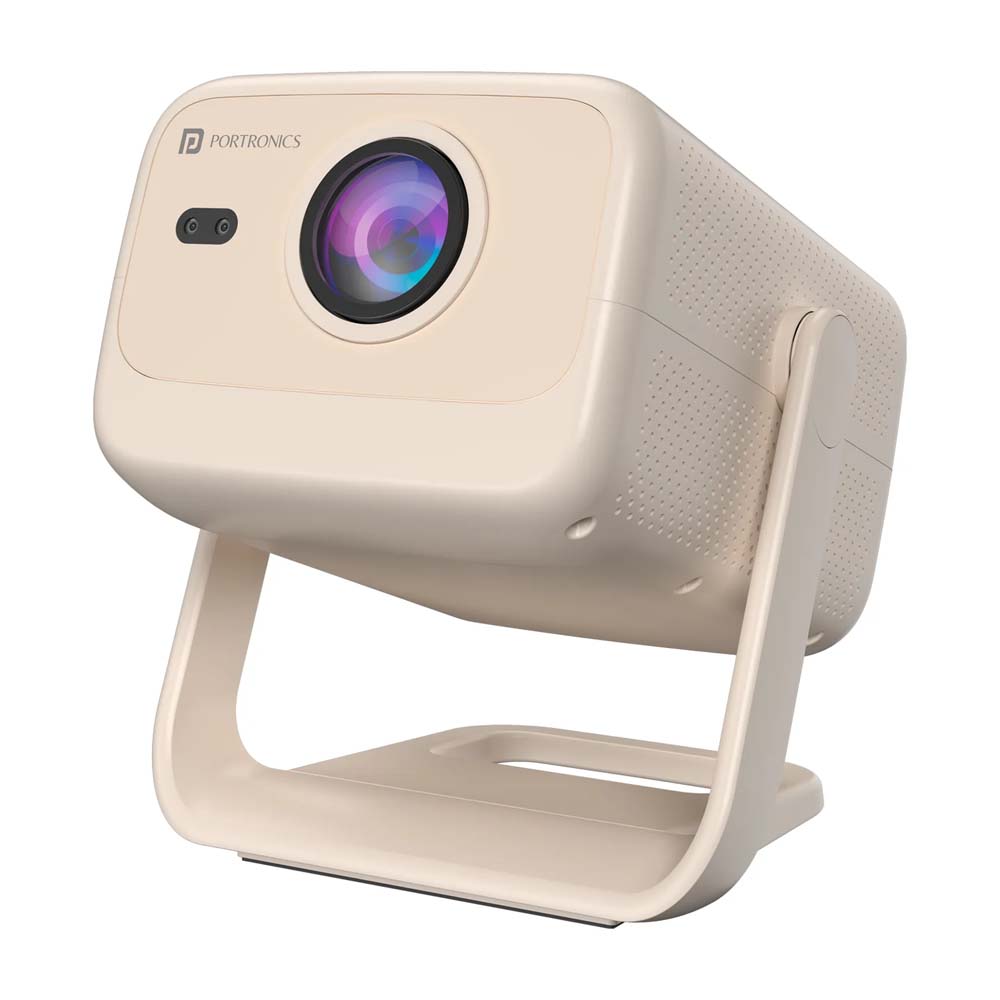 Portronics Beem 480 1080p Full HD Resolution Smart LED Projector (White)