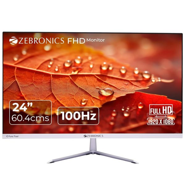 ZEBRONICS EA124 24 inch (60.4cm) 100Hz FHD 1920×1080 LED Monitor