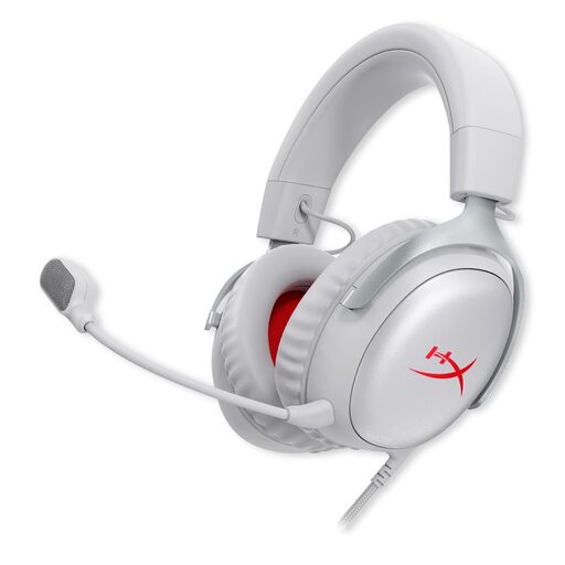 HyperX Cloud III Wired Gaming Over Ear Headset Grey Red