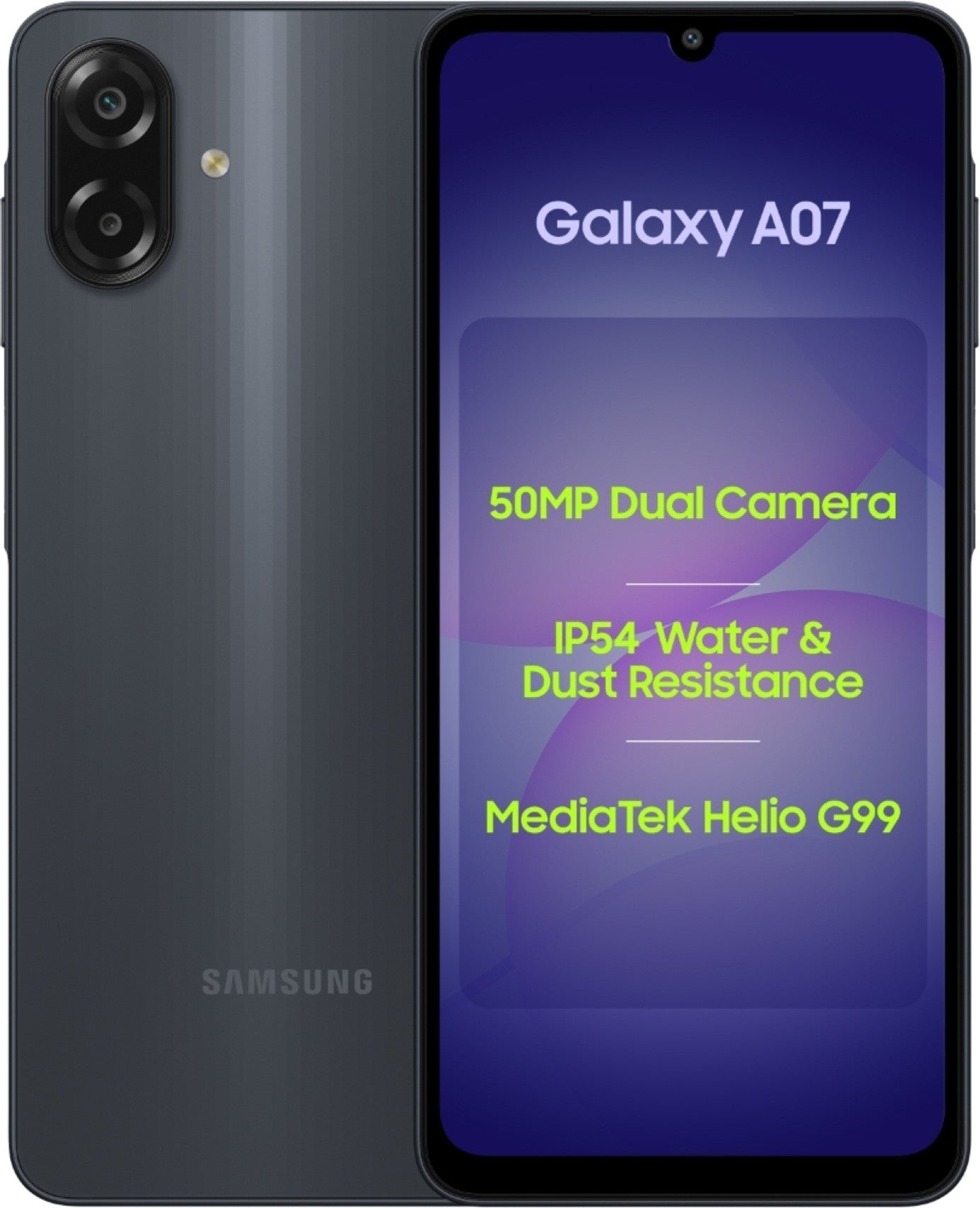 Samsung Galaxy A07 LTE (Black, 64 GB) (4 GB RAM)
