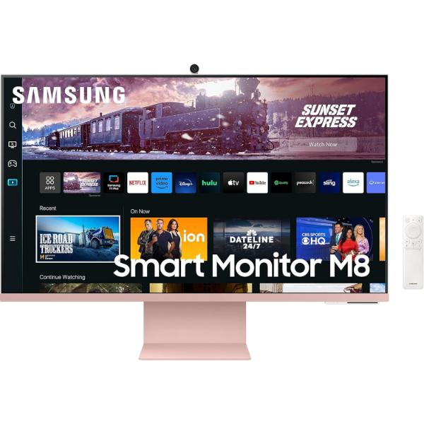 SAMSUNG M8 LS32CM80PUWXXL 32 Inch 4K UHD 60Hz VA Panel 99% SRGB 4MS Smart Monitor