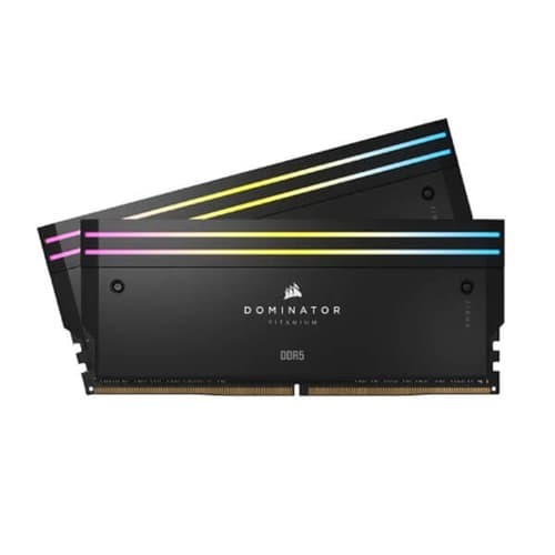 Corsair Dominator Titanium RGB 96GB (48GBx2) 6600MHz CL32 DDR5 RAM (CMP96GX5M2B6600C32)