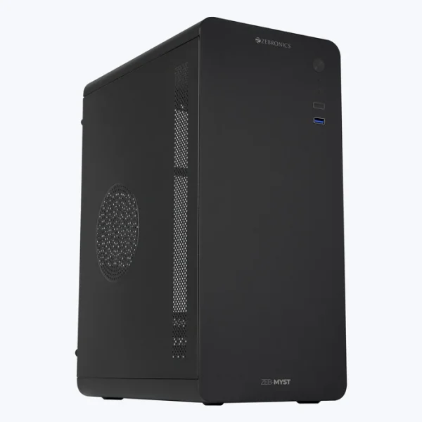 ZEBRONICS MYST mATX Cabinet Black