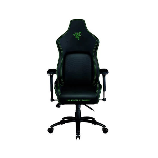 Razer Iskur Gaming Chair with Built-in Lumbar Support, Black & Green (XL)