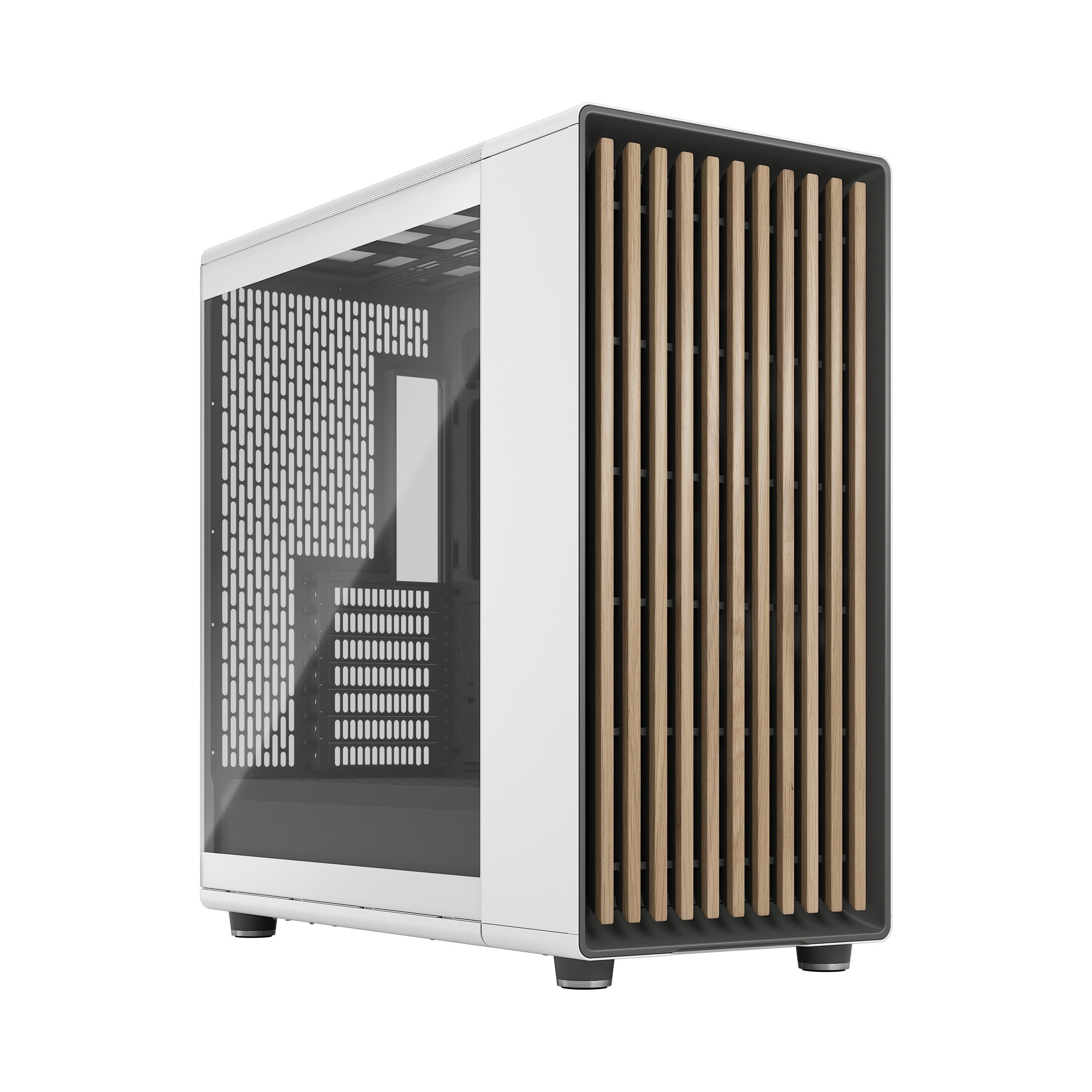 Fractal Design North XL Chalk White TG Clear Tint E-ATX Mid Tower PC Case