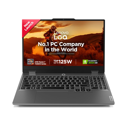 Lenovo LOQ, AMD Ryzen 7 7435HS, NVIDIA RTX 3050A 4GB, 24GB RAM, 512GB SSD Gaming Laptop 83JC00GDIN