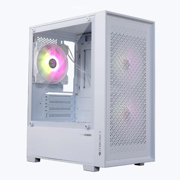 Zebronics Zeb Fusion Premium Gaming Cabinet- White