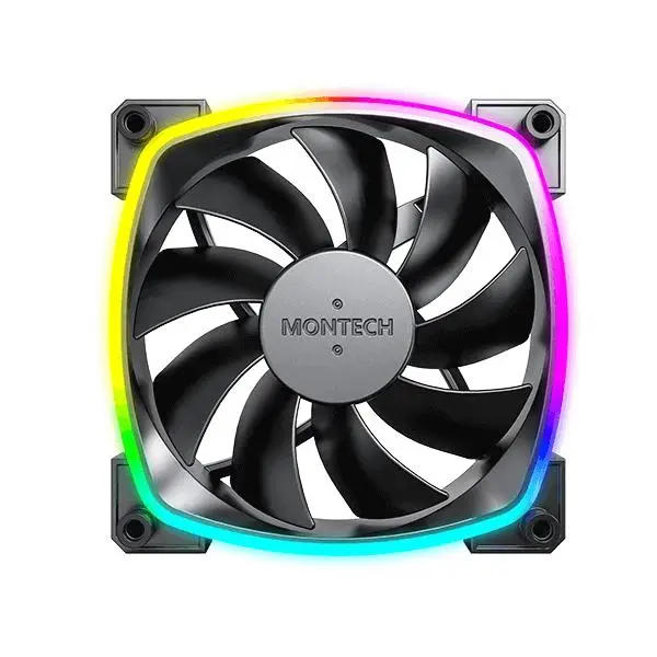 Montech RX120 PWM ARGB Black Cabinet Fan Single