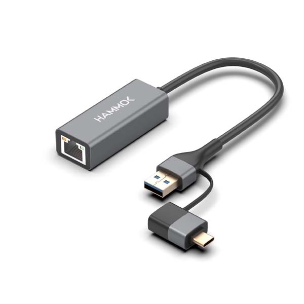 Hammok Freak USB & Type-C to Giga LAN 3.0 Adapter