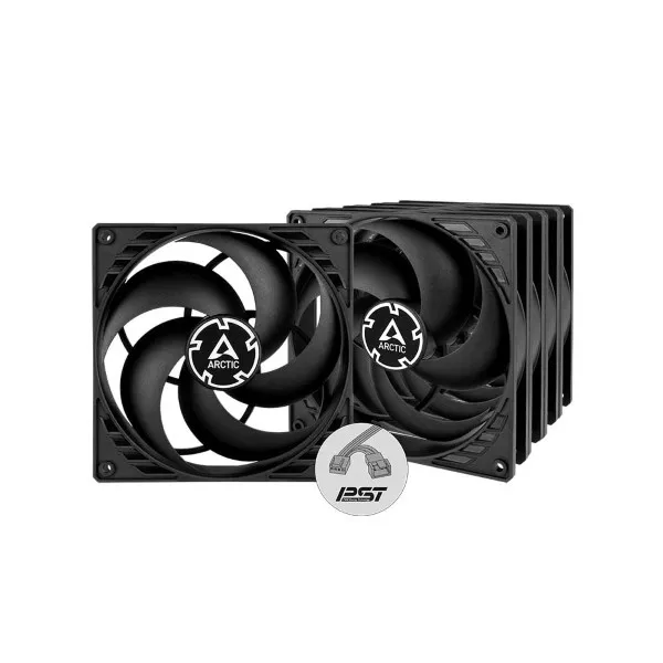 Arctic P14 PWM PST 140mm Cabinet Fan 5 Pack Black