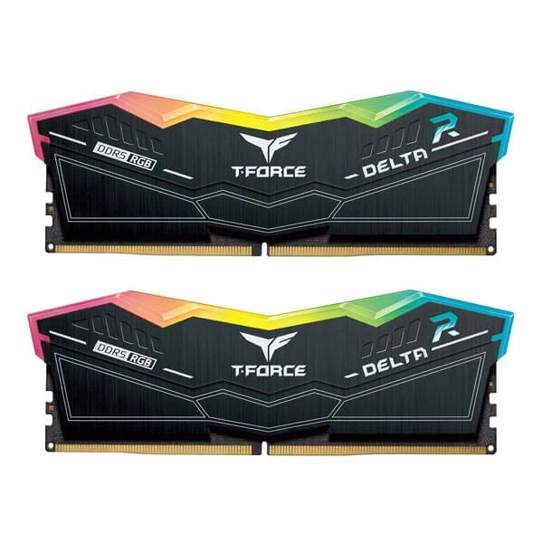 TeamGroup T-Force Delta RGB 32GB (16GBx2) DDR5 6400MHz Desktop RAM (Black)