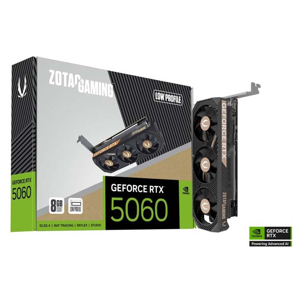 ZOTAC GAMING GeForce RTX 5060 Low Profile 8GB GDDR7 Graphics Card