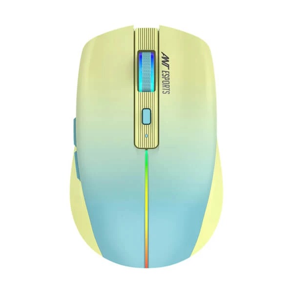 Ant Esports GM400W RGB Wireless Gaming Mouse Yellow Blue