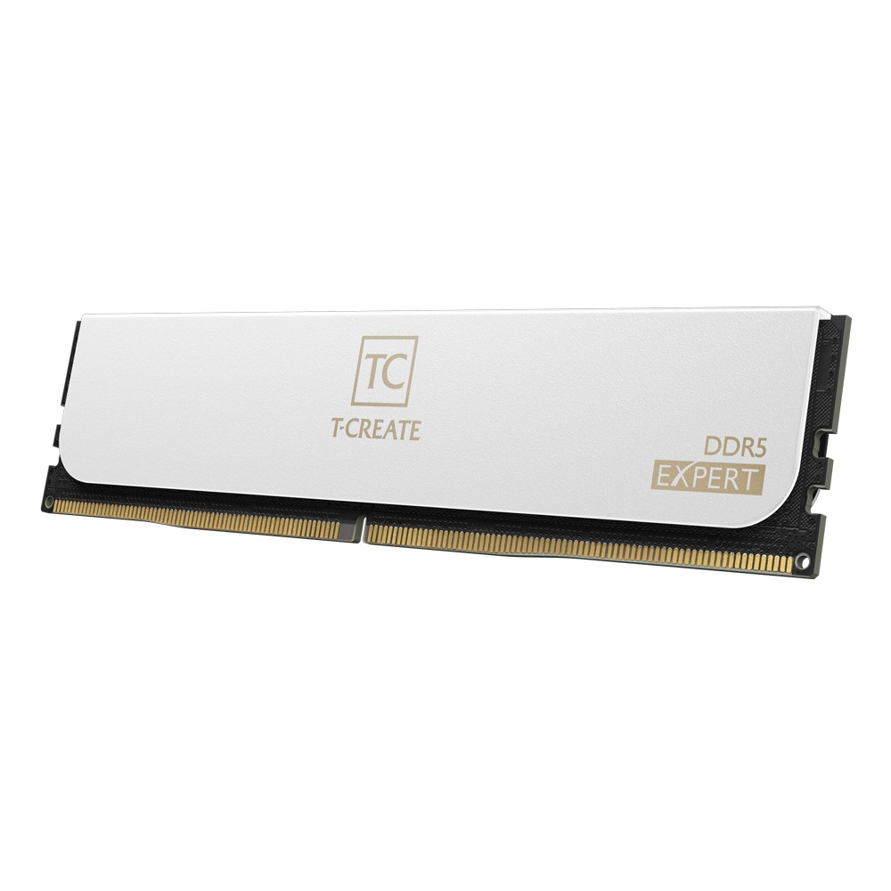 TeamGroup T-Create Expert DDR5 32GB (2x16GB) 6000MHz CL30 Desktop RAM Kit (White)