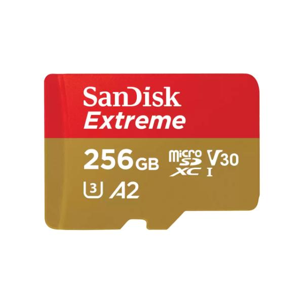 SanDisk Extreme microSDXC UHS-I CARD – 256GB