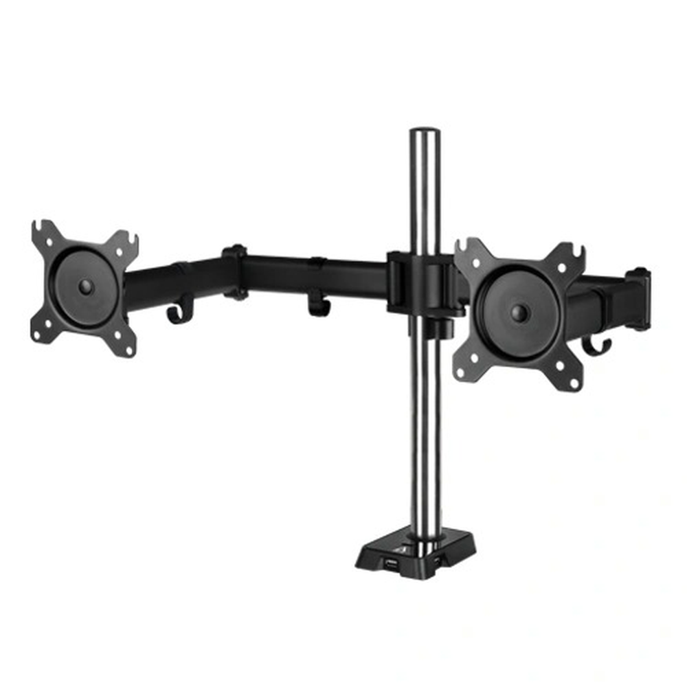 ARCTIC Z2 (Gen 3) Desk Mount Dual Monitor Arm with USB Hub (Black)