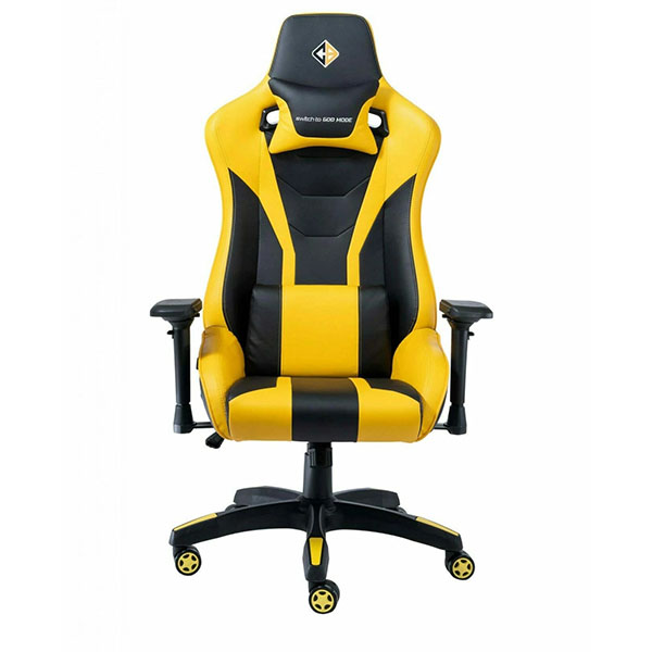 Cosmic Byte CB-GC-03 Cathedra Gaming Chair (Black/Yellow)
