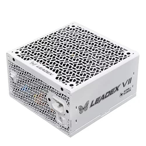 Super Flower Leadex VII XP 1000W 80+ Platinum, Cybenetics Platinum, Full Modular, ATX 3.1, W/12V-2 * 6 Cable (2x8pin – 16pin Native Cables), Power Supply, FDB Fan, SF-1000F14XP, White