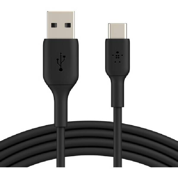 Belkin BoostCharge Android Certified PVC USB-A to USB-C Cable 1.2 Meter Optimal Charging, Tough and Durable