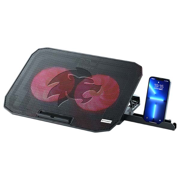 Hammok Mint Laptop Cooler Pad With Mobile Stand (Dual Fan)
