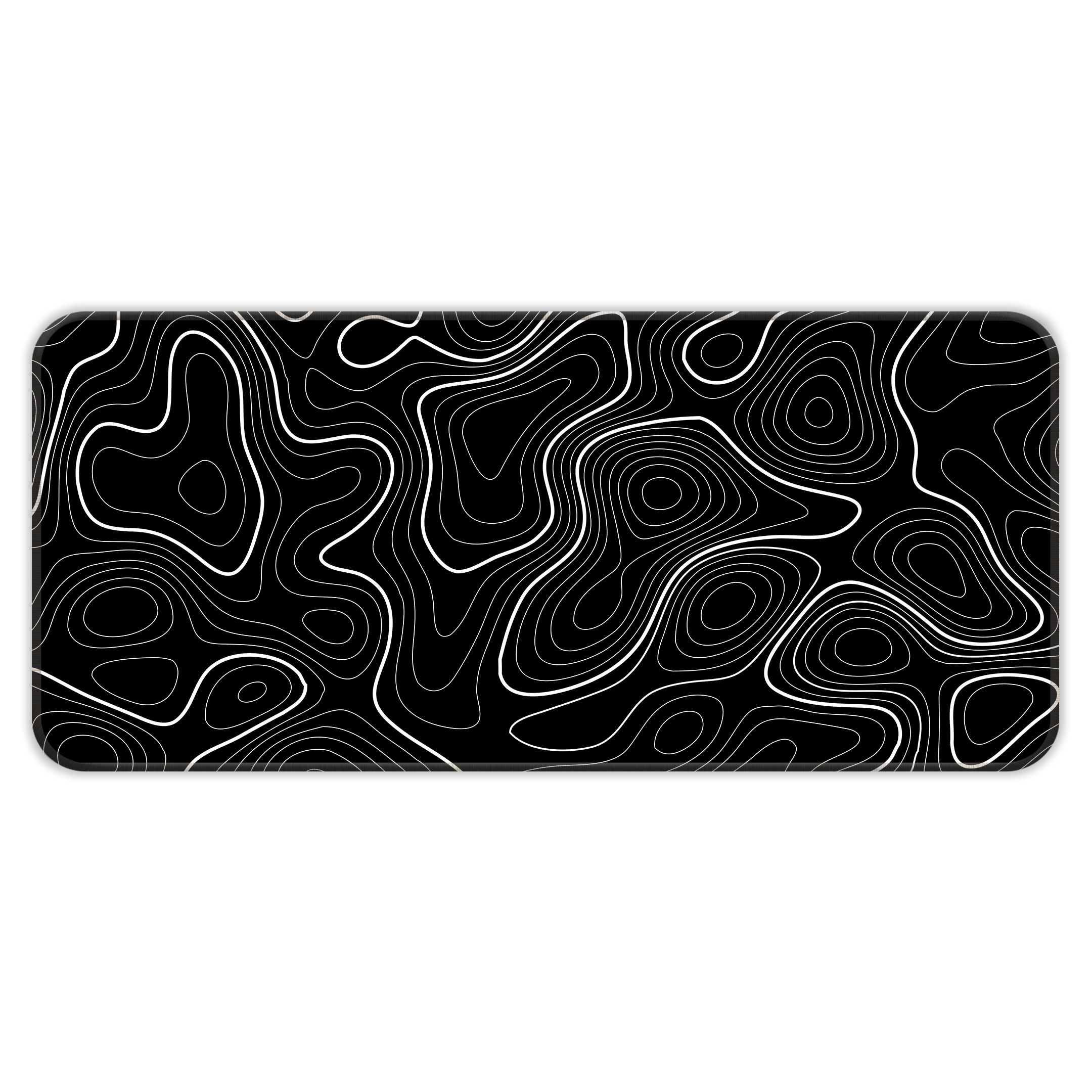 Black Topography – E-XL Mousepad