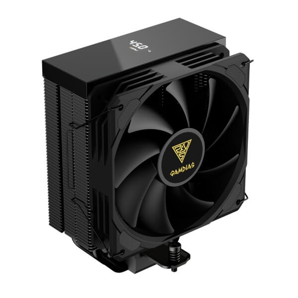 GAMDIAS BOREAS E2-41D 120mm CPU Air Cooler (Black, Digital Display)