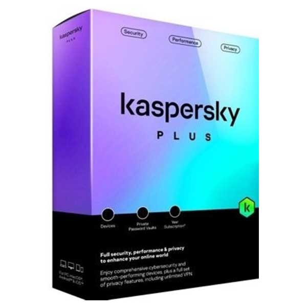 Kaspersky Plus Latest Version – 1 PC, 1 Year (No CD, Voucher Only)