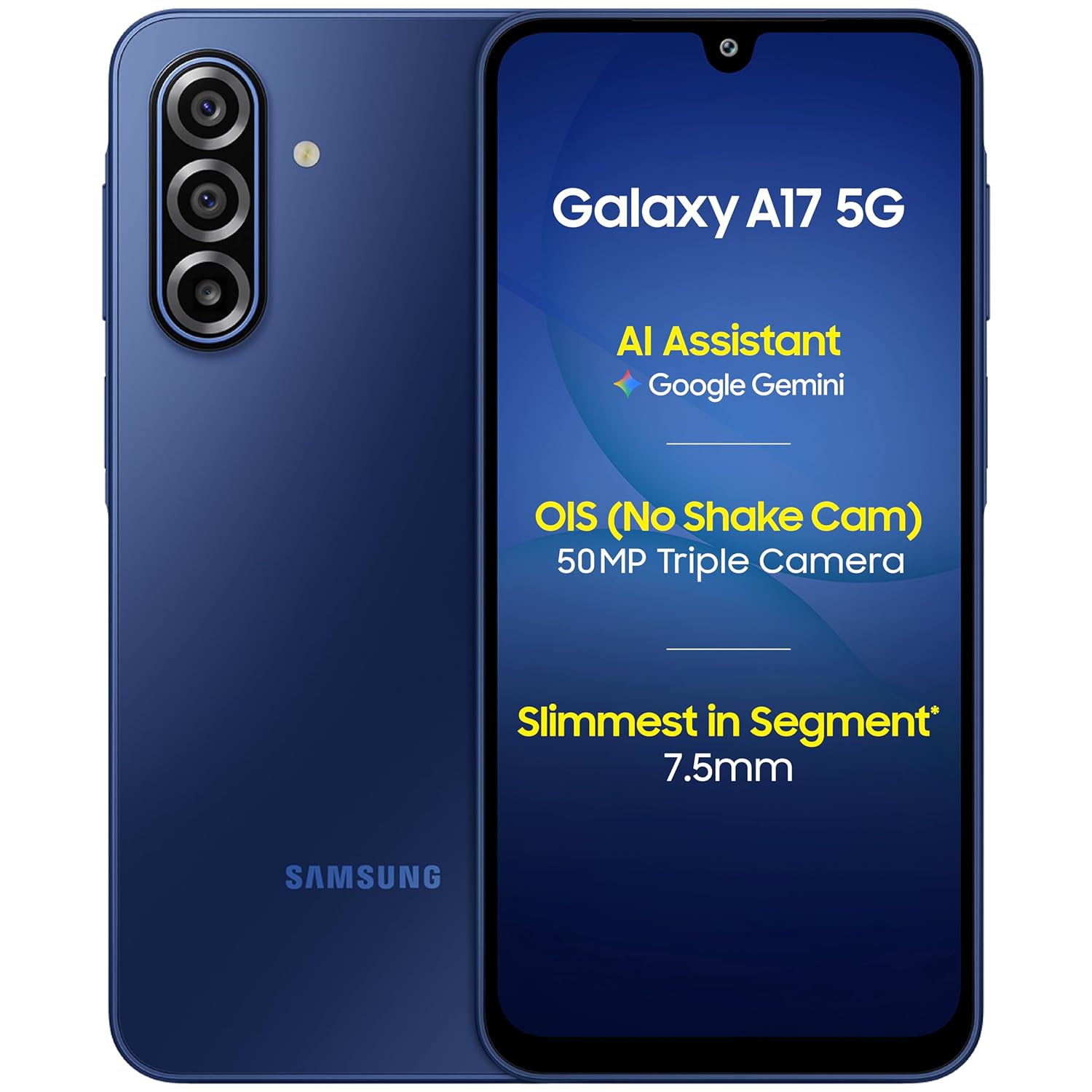 Samsung Galaxy A17 5G Without Adapter (Blue, 128 GB) (6 GB RAM)