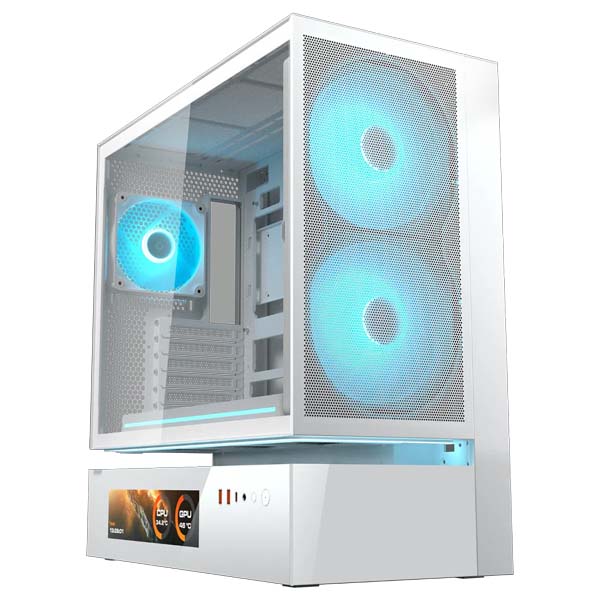 COUGAR CFV235 Mesh Vision ARGB ATX Mid Tower Cabinet (White)