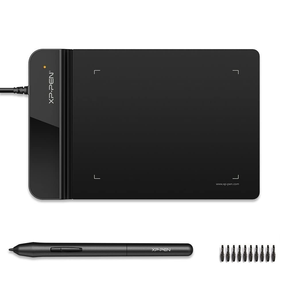 XP-PEN StarG430S Graphics Drawing Tablet Signature Tablet Pen Tablet 4×3 Size, 8192 Levels of Pressure Sensitivity, Battery Free Stylus and 20 Replacement Nibs (Black)