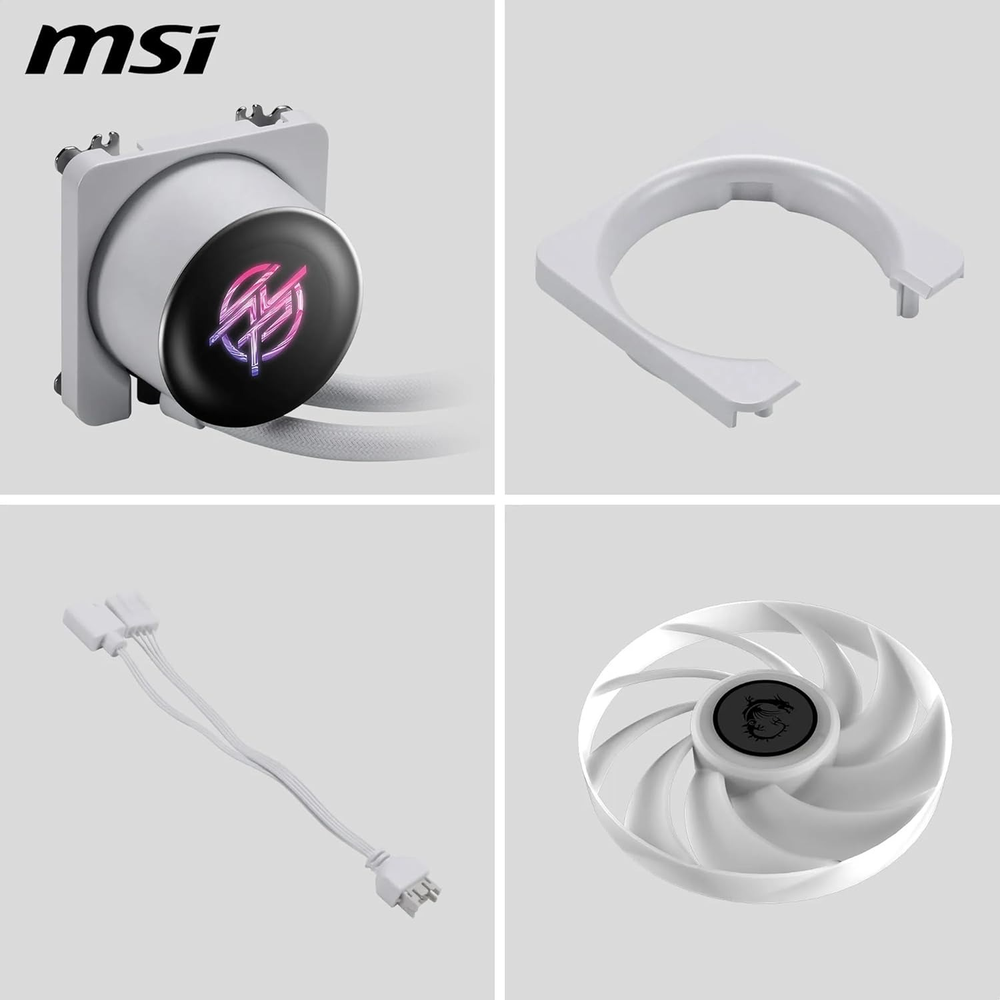 MSI MPG CORELIQUID P13 360 WHITE ARGB LCD AIO Liquid CPU Cooler