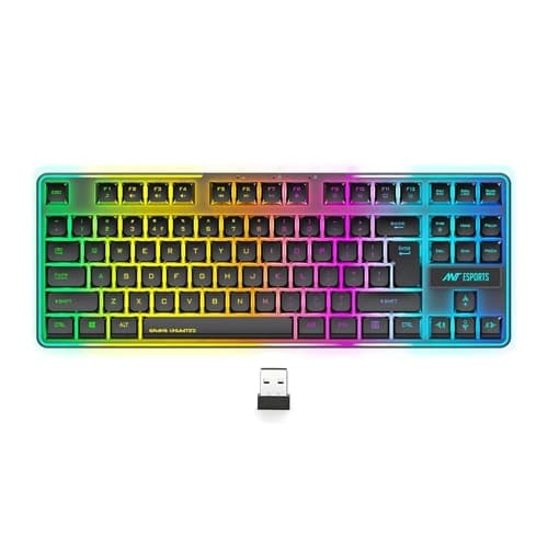 Ant Esports MK720 Pro V2 TKL RGB Wireless Keyboard (Black)