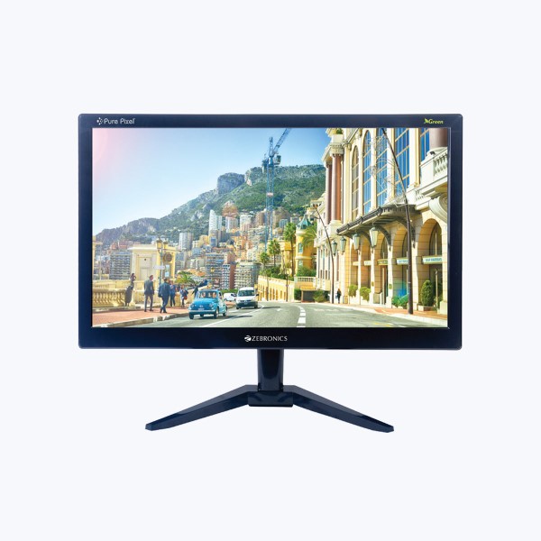 Zebronics Zeb A19 18.5(46.9cm) Monitor with VGA Port(Black)