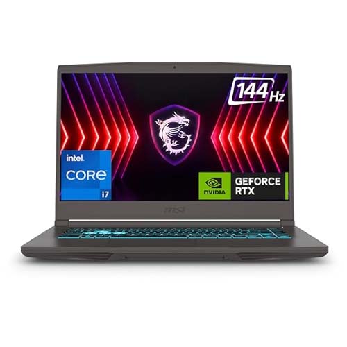 MSI THIN 15 B12UC-2240IN 15.6 Inch Intel i7-12650H 16GB RAM 512GB SSD RTX3050 GPU Gaming Laptop 9S7-16R831-2240