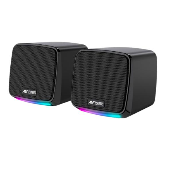Ant Esports GS195 Computer Speakers with Colorful RGB Lights 10Watts