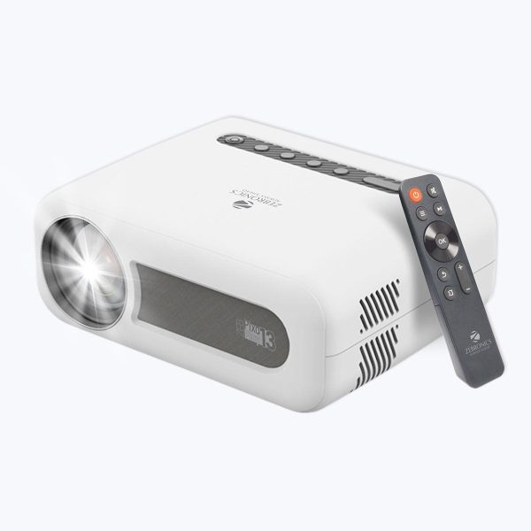 Zebronics Zeb-PixaPlay 13 (2000 lm) Portable Projector (White)
