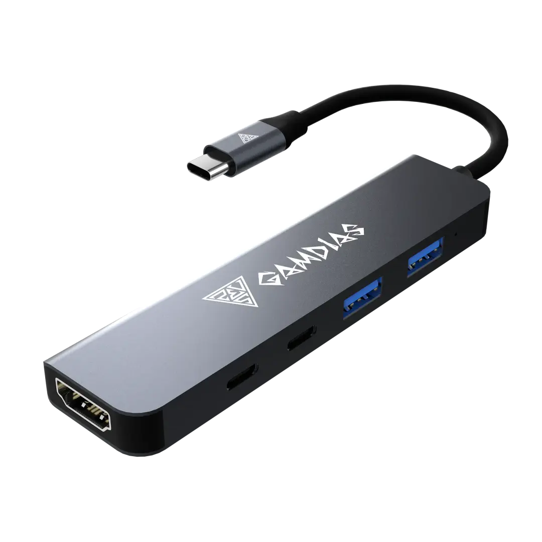 Gamdias Mercury M1-500 5-in-1 USB Expansion Hub for PC & Laptop