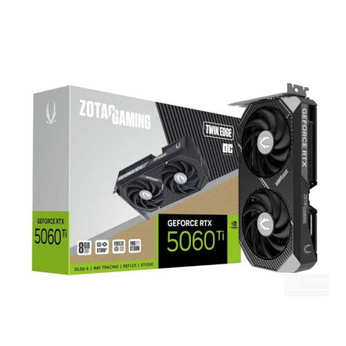Zotac Gaming GeForce RTX 5060 Ti Twin Edge OC 8GB GDDR7 Graphic Card ZT-B50610H-10M
