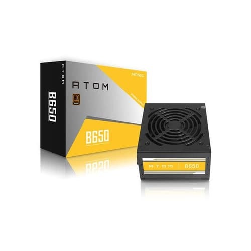 Antec ATOM B650 650 Watt 80 Plus Bronze Certification ATX Power Supply