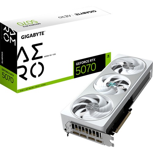 Gigabyte RTX 5070 Aero OC 12GB GDDR7 Graphic Card (GV-N5070AERO OC-12GD)