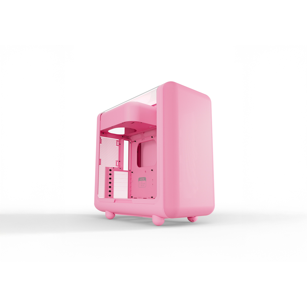 HYTE X50 ATX Mid-Tower Case with Acoustic Glass (Strawberry Milk)