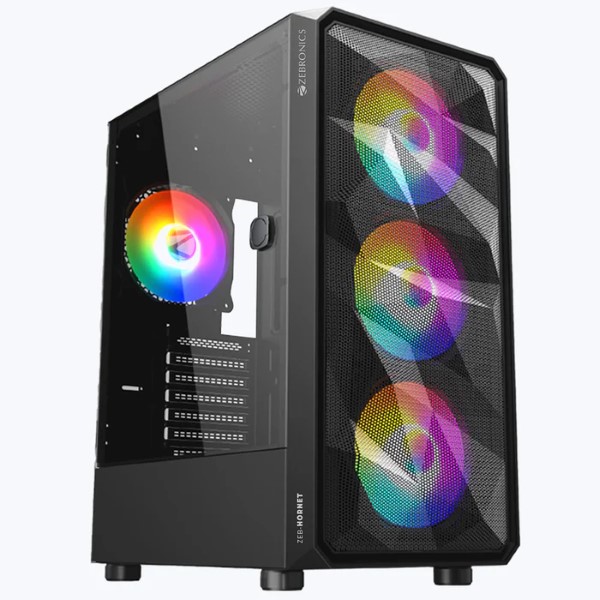 ZEBRONICS HORNET Mid-Tower Premium Gaming Cabinet