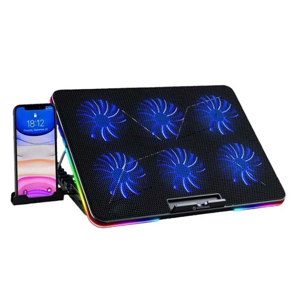 Consistent Glacier Laptop Cooling Pad with Mobile Holder Glacier USB Connection, Portable Computer Stand