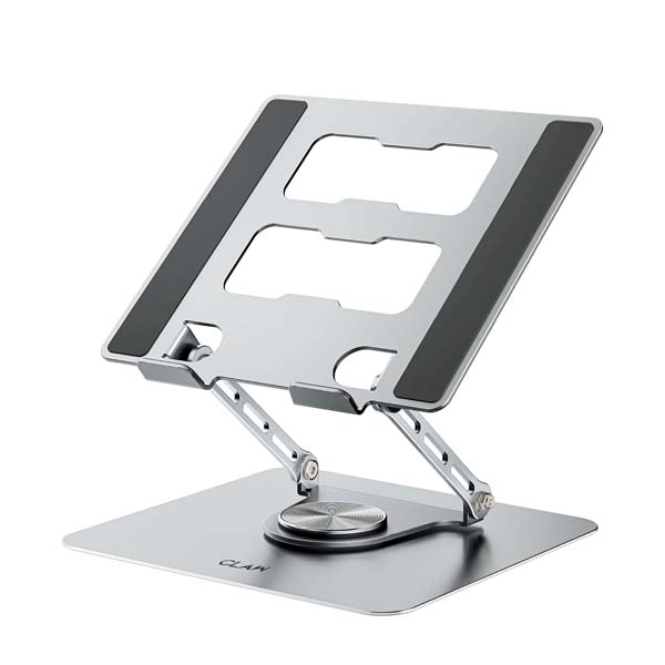 CLAW Lift Pro X11 Laptop Stand with 360° Rotating Base (Black)