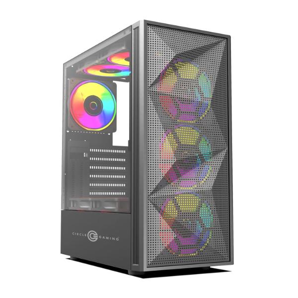 Circle Elegantor M1 Mid-Tower Case Gaming Cabinet – Black