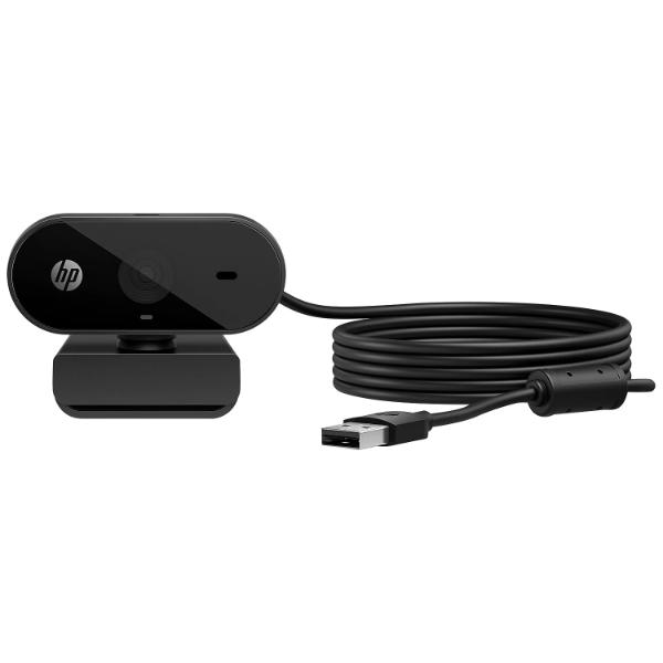 HP 320 FHD Webcam 1080 Full HD 30fps – Plug and Play Setup, Wide-Angle View for Video Calling on Skype, Zoom, Microsoft Teams and Other Apps/ 1 Year Warranty (53X26AA),Black