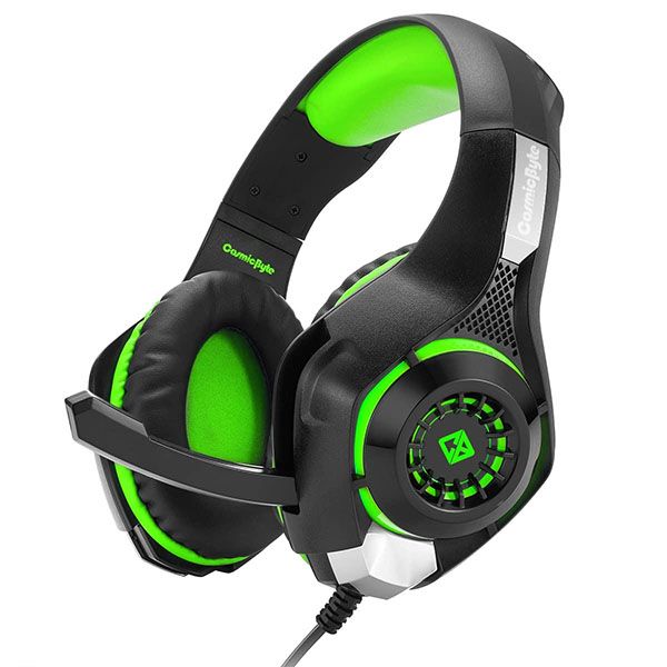 Cosmic Byte GS410 Headphones with Mic and for PS4, Xbox One, Laptop, PC, iPhone and Android Phones – Green