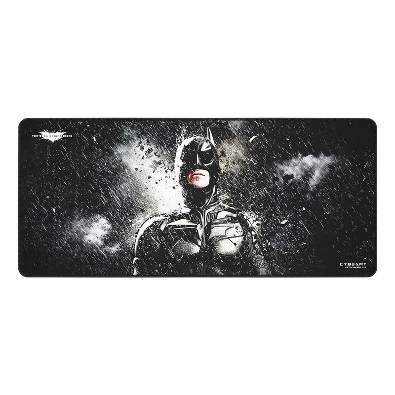 Cybeart | Batman – The Dark Knight Rises Gaming Desk Mat (XXL – 900x400x4mm) | Waterproof, Never Slip Base, Stitched Edges, Esports Grade