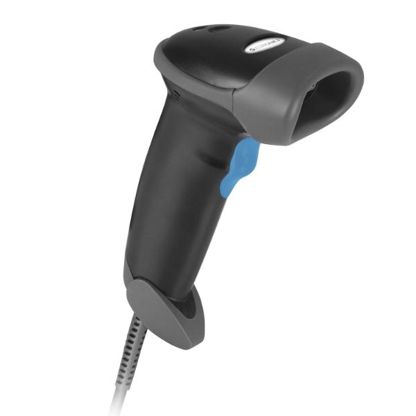 Zebronics ZEB-BS1H1000 1D Laser Handheld Barcode Scanner Supports USB connectivity and Comes with an inbuilt Buzzer & LED Indicator