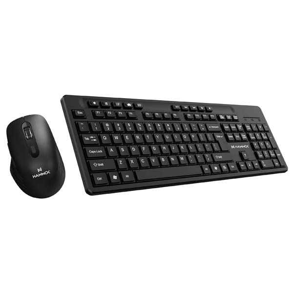 HAMMOK Majestic Wireless Keyboard Mouse Combo (Black)